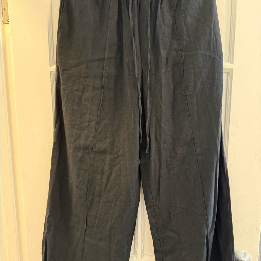 A New Day Black Linen Pants